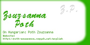 zsuzsanna poth business card